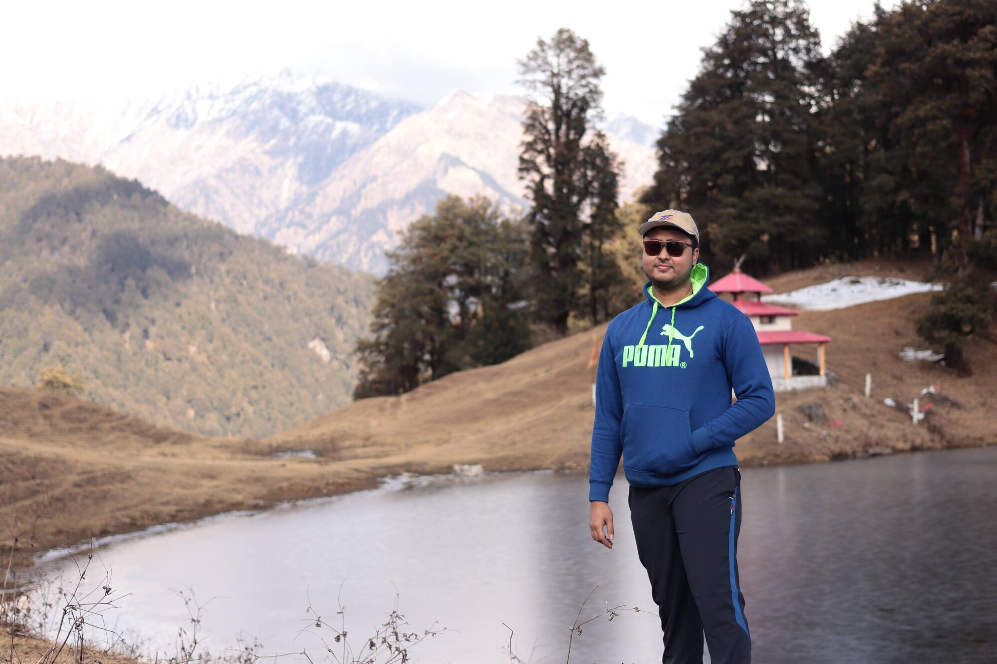 Me, "candid"-ing on the lakeside