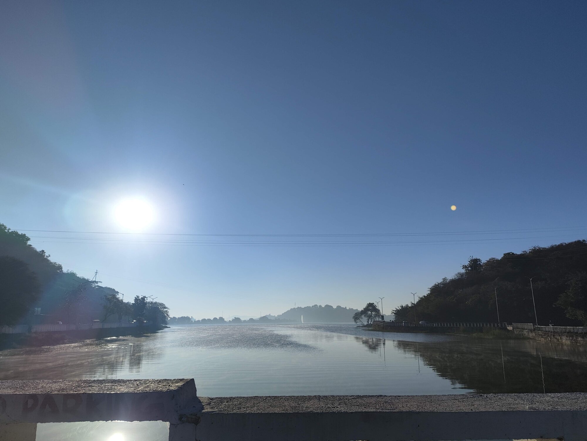 Seizing Fateh Sagar Lake early in the day